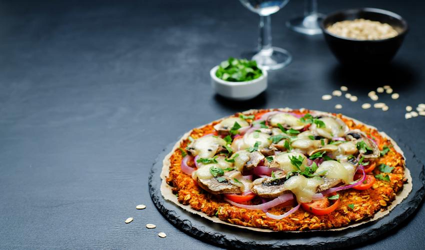 Pizza à la croûte de patates douces